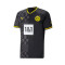 Camiseta Borussia Dortmund Segunda Equipación Replica 2022-2023 Black-Asphalt