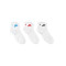 Calcetines Everyday Essential Ankle (3 Pares) White