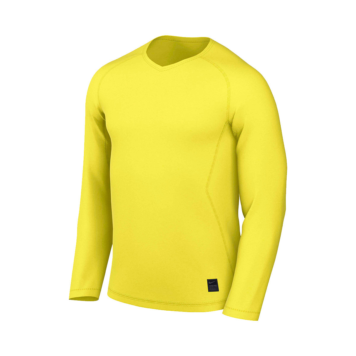 detergente El principio Dramaturgo Camiseta Nike GFA Nike Pro Hypercool Compression LS PR Vibrant yellow-Cool  grey - Fútbol Emotion
