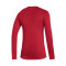Camiseta Techfit Top Long Sleeve Climawarm Team Power red
