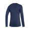 Camiseta Techfit Top Long Sleeve Climawarm Team navy blue