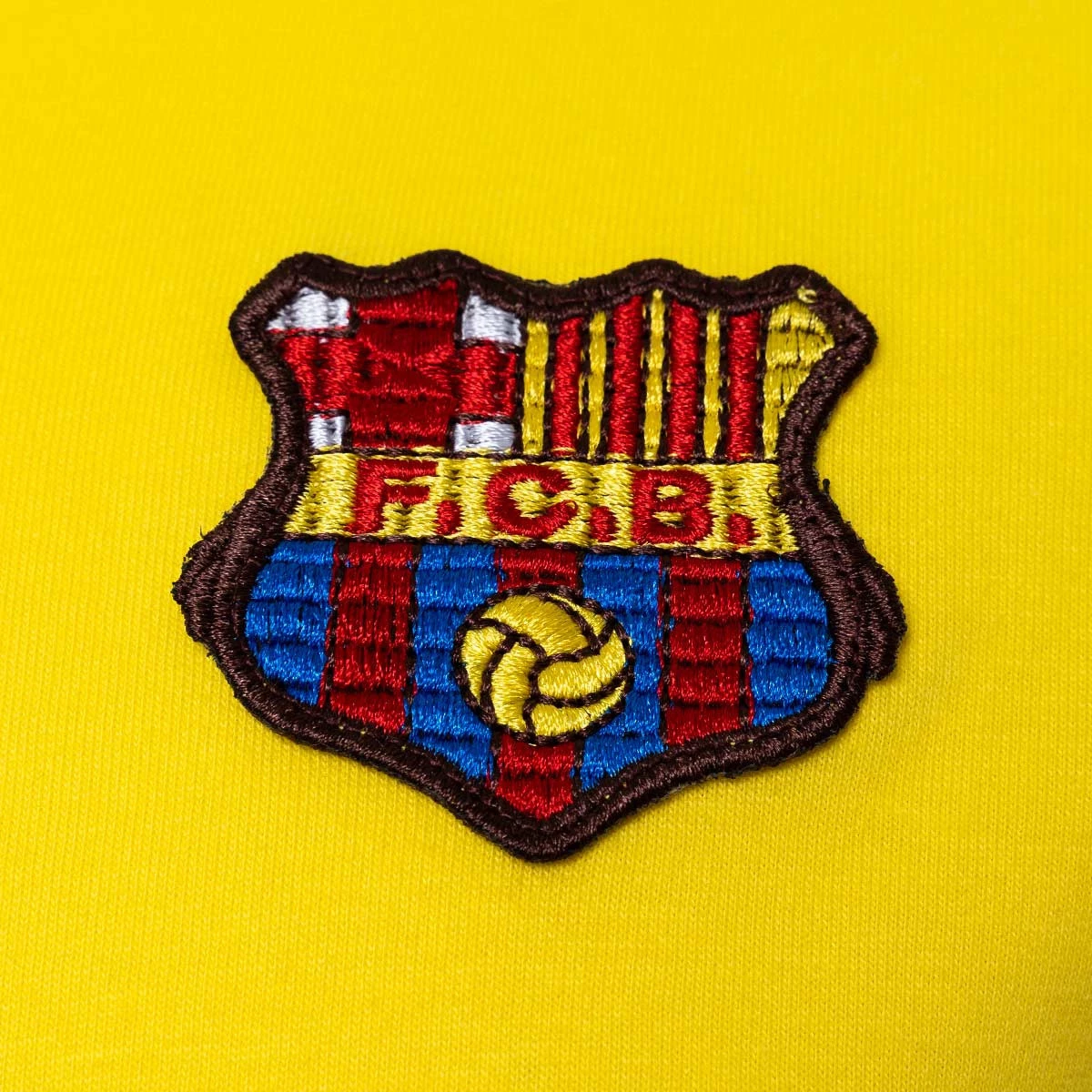 Jersey FCB l s retro FC Barcelona 1974 75 Yellow Futbol Emotion
