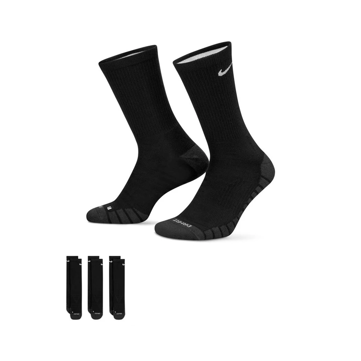 Calcetines Nike Everyday Max Cushioned (3 Pares) Black-Anthracite-White -  Fútbol Emotion