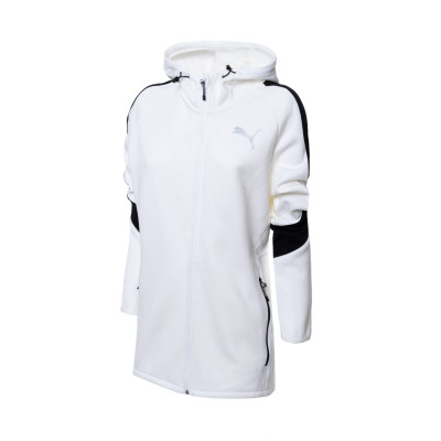 Sweatshirt Puma EvoStripe Full-Zip Hoodie Puma White - Fútbol Emotion
