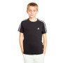 3 Stripes Tee Niño Black-White