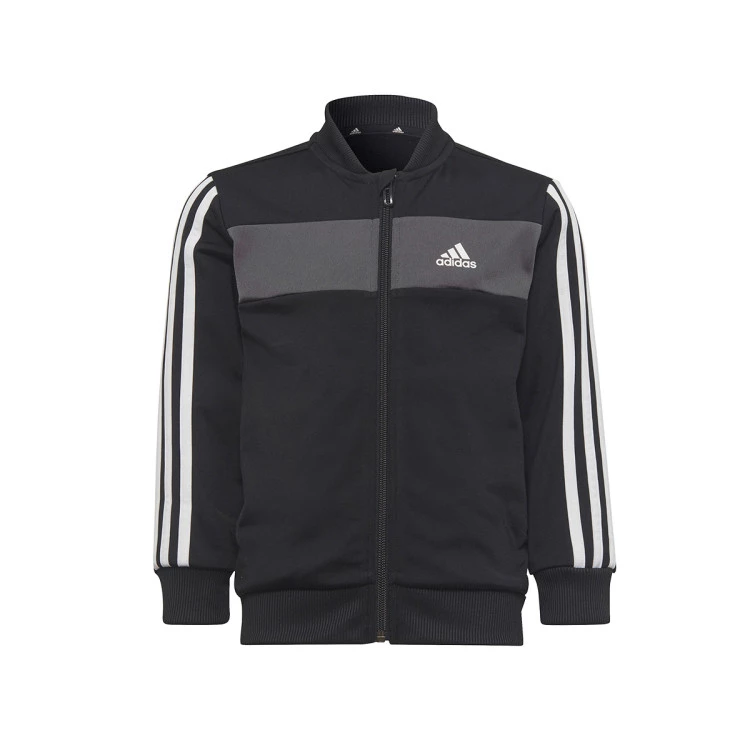 chandal-adidas-3-stripes-shiny-nino-black-grey-white-2
