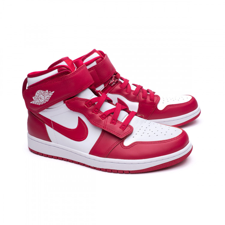 Zapatilla Nike Air Jordan 1 Hi FlyEase Cardinal Red-White - FÃºtbol Emotion