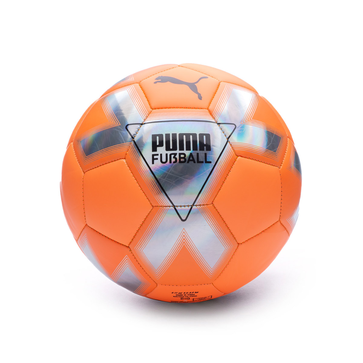 Balón Puma Cage Neon Citrus-Diamond Silver-Puma Black - Fútbol Emotion