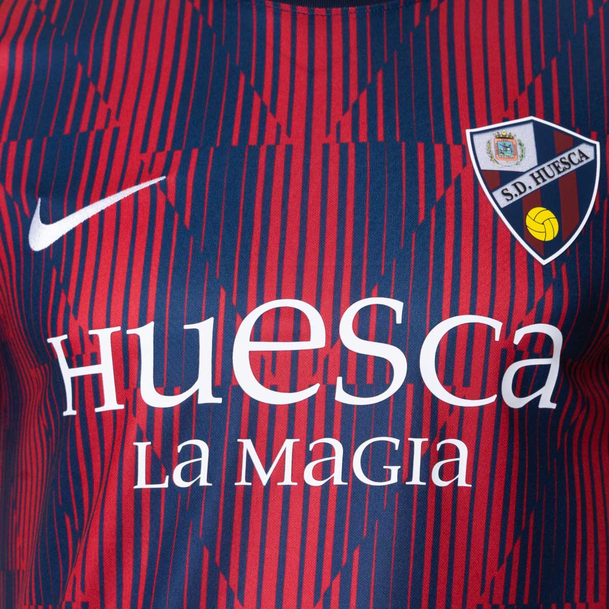 Camiseta Nike SD Huesca Equipación Stadium Midnight Navy-Gym Red-Obsidian-White - Fútbol Emotion