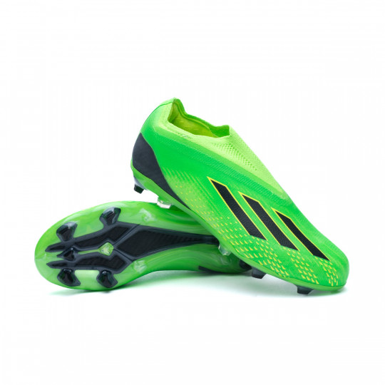 Football Boots adidas Kids X Speedportal FG Solar Green Black Solar Yellow Futbol Emotion