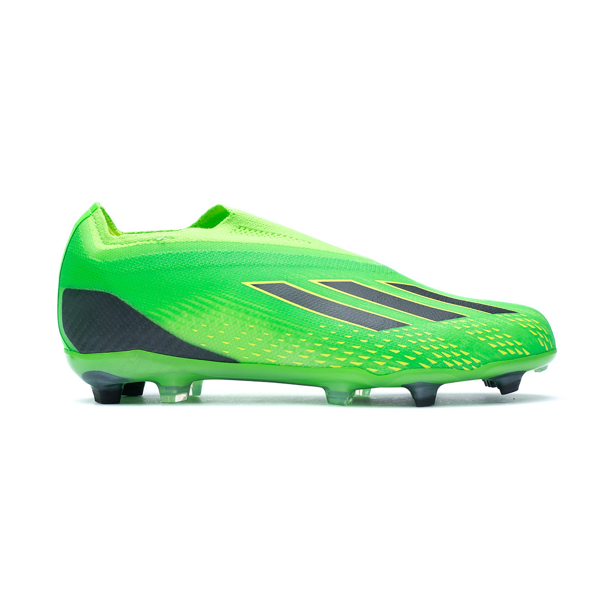 Bota de fútbol X Speedportal + FG Niño Solar Green-Black-Solar Yellow - Fútbol Emotion