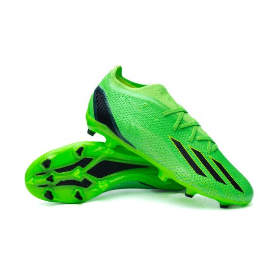 Bota de fútbol adidas Speedportal .2 FG Green-Solar Red-Solar - Fútbol
