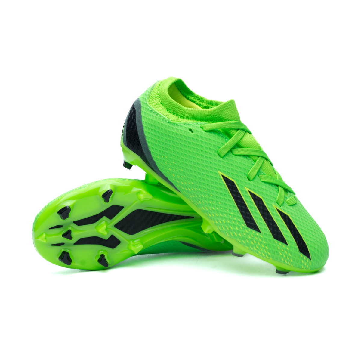 Bota fútbol adidas X Speedportal .3 FG Niño Solar Green-Solar Yellow - Fútbol Emotion