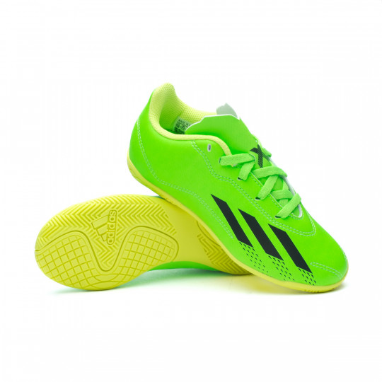 Zapatilla de sala adidas X Speedportal .4 IN Sala Niño Green-Solar Red-Solar Yellow - Fútbol Emotion