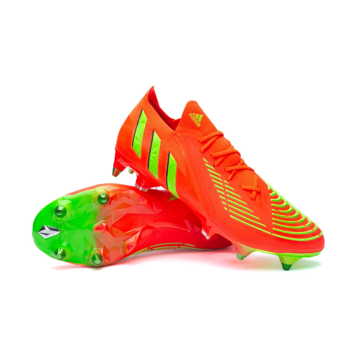 Football Boots adidas Predator Edge .1 L SG Solar Red Solar Green Black Futbol Emotion