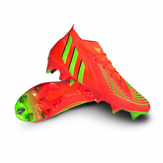 Vueltas y vueltas nariz fragmento Bota de fútbol adidas Predator Edge .1 SG Solar Red-Solar Green-Black -  Fútbol Emotion