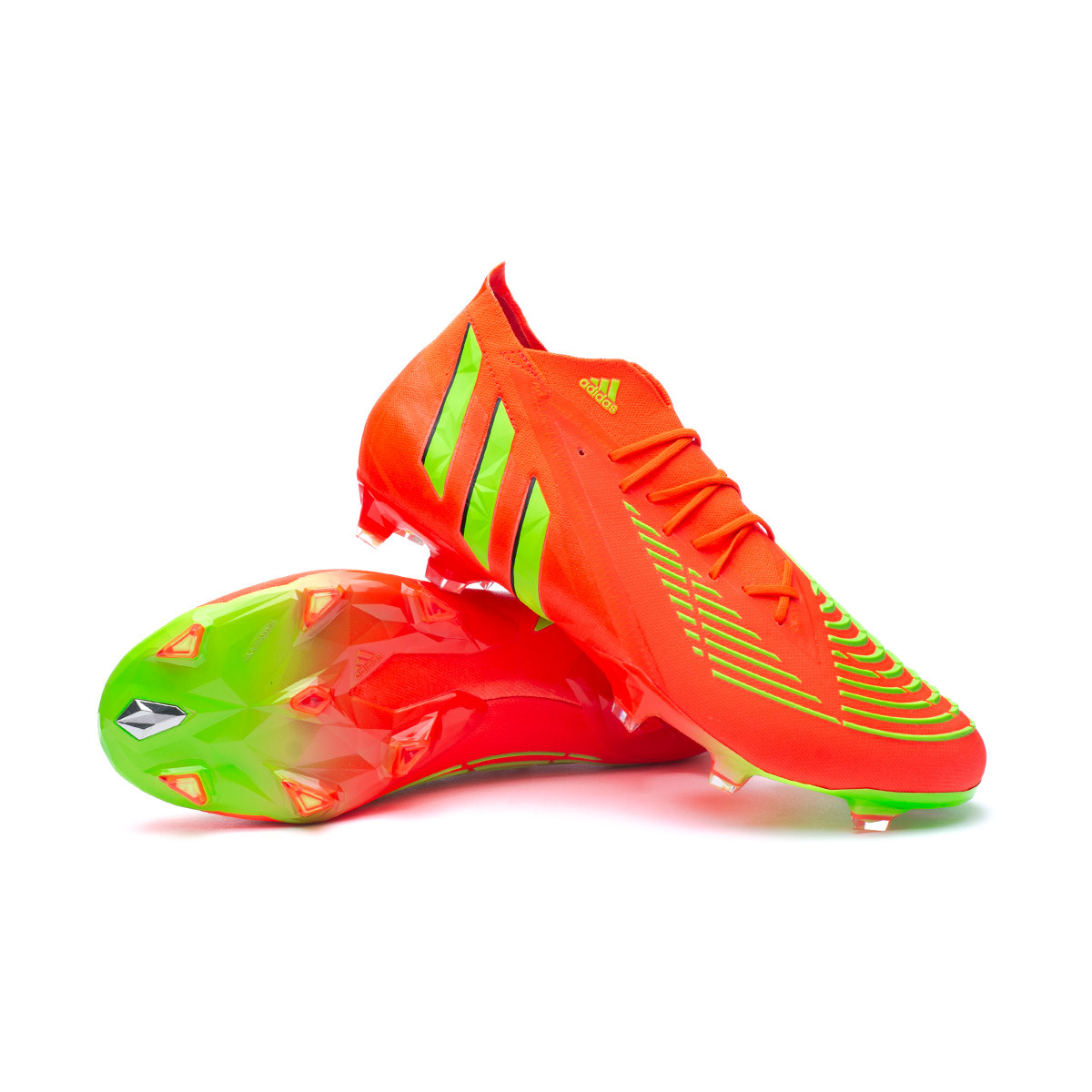 Bota de fútbol adidas Predator Edge FG Solar Red-Solar Green-Black - Fútbol Emotion