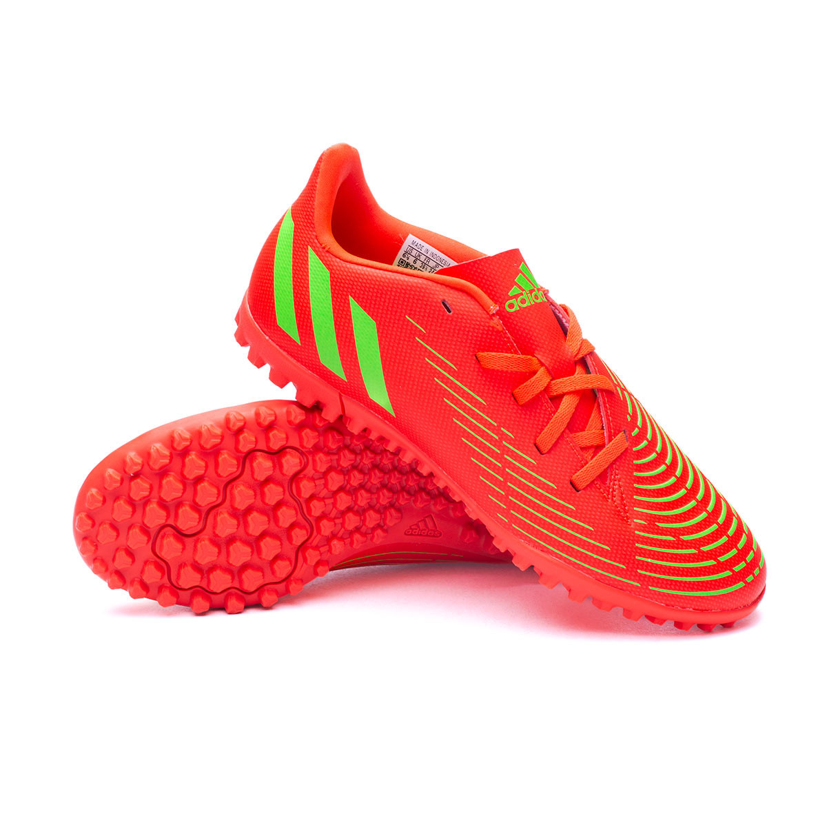 Football Boots adidas Predator Edge .4 Turf Solar RedSolar GreenBlack