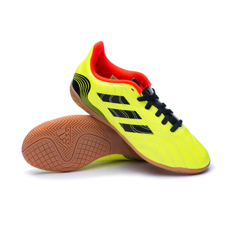 HallenfuBballschuh adidas Copa Sense .4 IN Sala Nino Solargelb Schwarz Netz Futbol Emotion