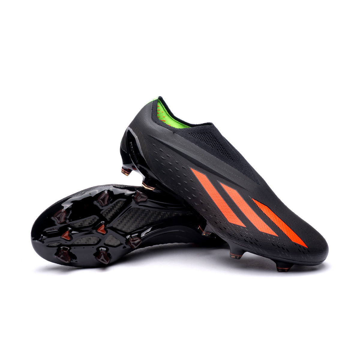 Bota de fútbol adidas Speedportal + FG Core Black-Solar - Fútbol
