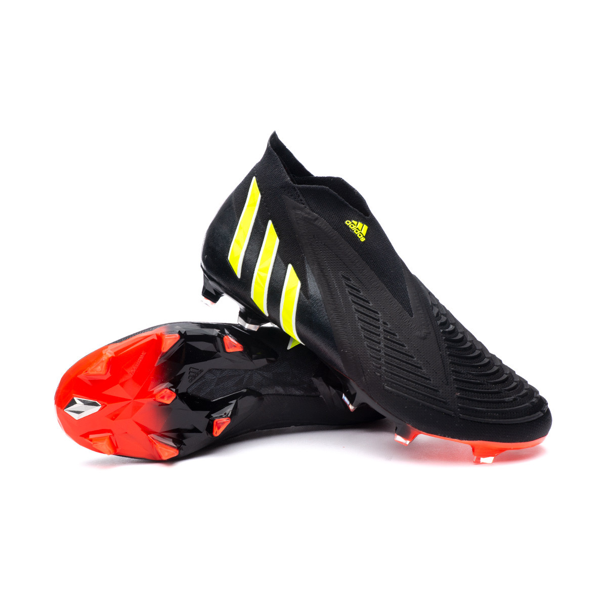 que te diviertas élite Molestia Bota de fútbol adidas Predator Edge + FG Core Black-Solar Yellow-Solar Red  - Fútbol Emotion