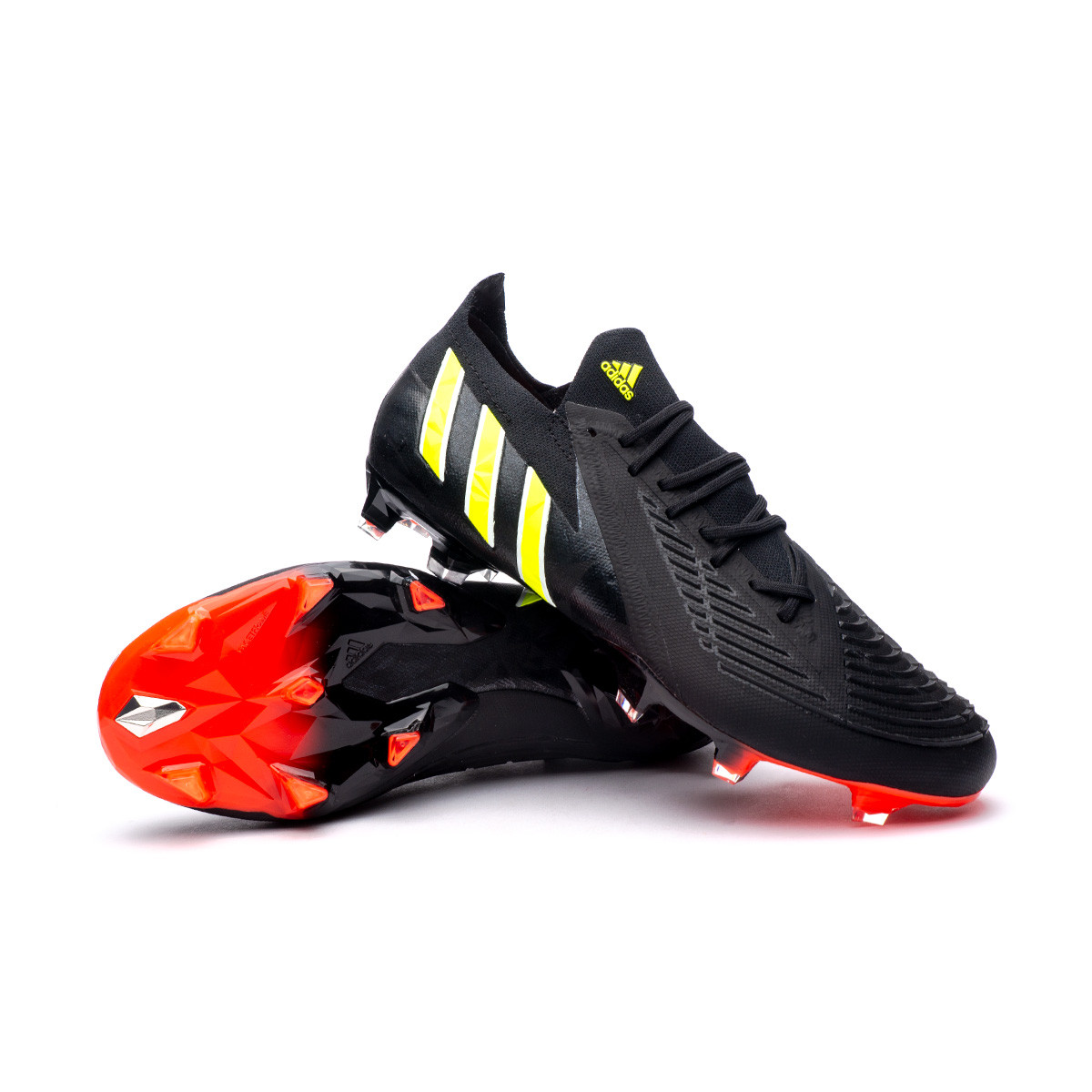 Bota de fútbol adidas Predator Edge .1 L Core Black-Solar Red - Fútbol Emotion