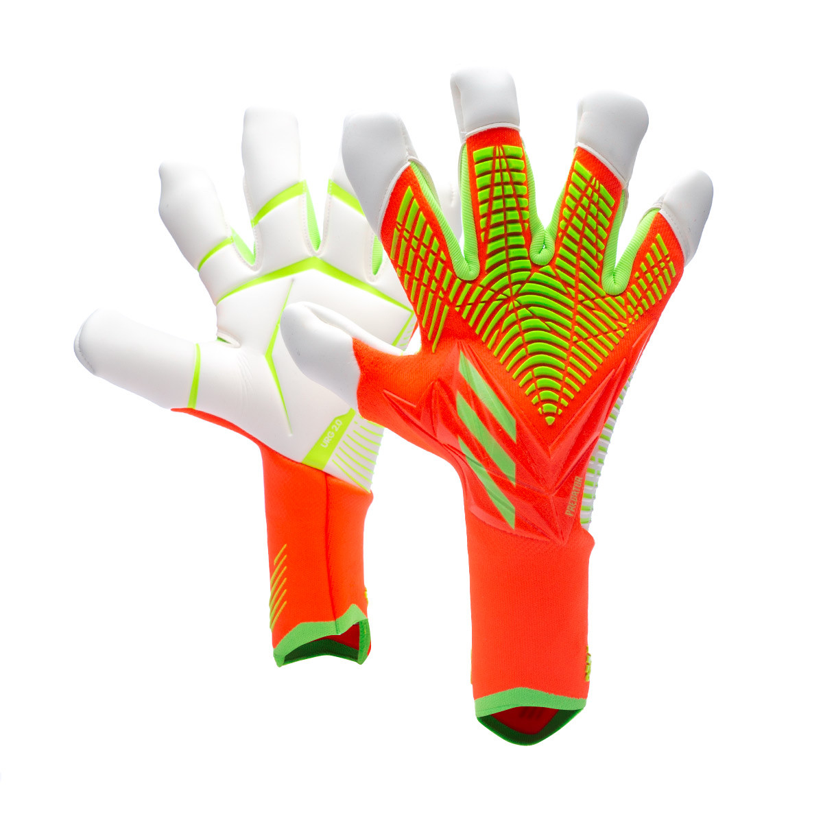 Guante de portero adidas Predator Pro Solar Red-Solar Green - Fútbol Emotion