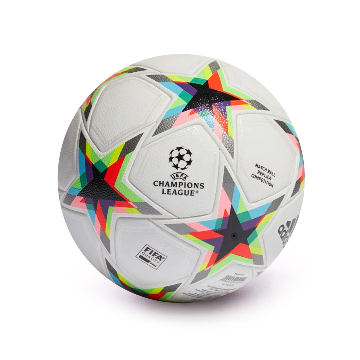 Balon Adidas Champions League Ucl Competition 2022 2023 White Silver Metallic Bright Cyan 0 