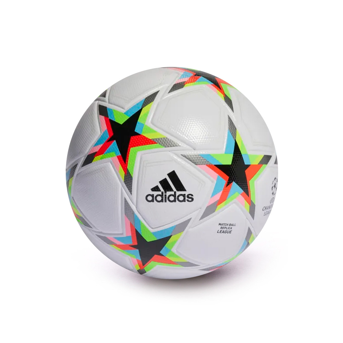 Balón adidas Champions League UCL League 20222023 WhiteSilver MetallicBright Cyan Fútbol