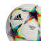 Balón Mini Champions League UCL 2022-2023 White-Silver Metallic-Bright Cyan