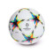 Balón UEFA Champions League Pro White-Silver Metallic-Bright Cyan