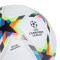 Balón UEFA Champions League Pro White-Silver Metallic-Bright Cyan