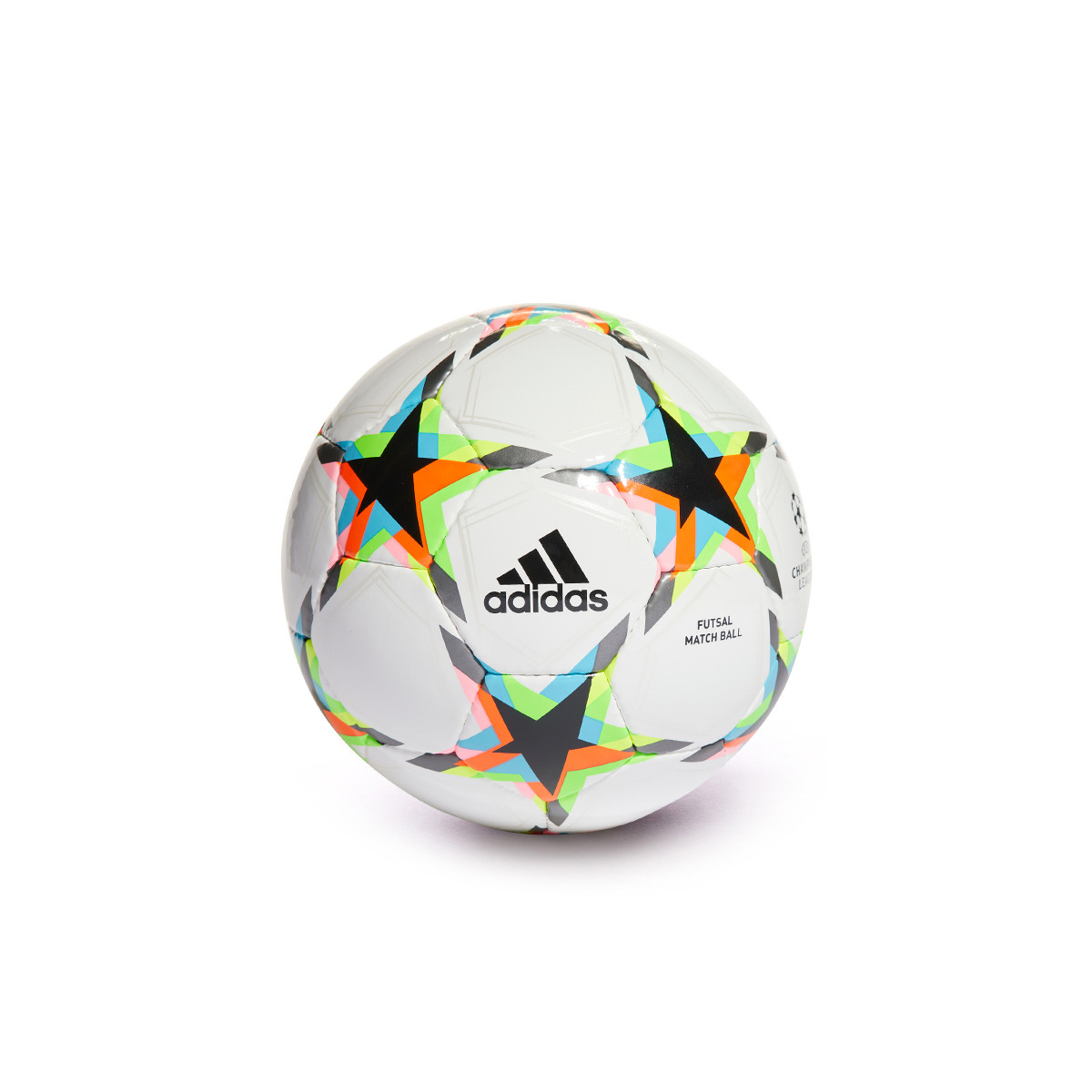 Balón League Sala White-Silver Metallic-Bright Cyan - Fútbol Emotion