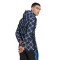 Chaqueta Tiro Windbreaker Winterized Black-Royal Blue