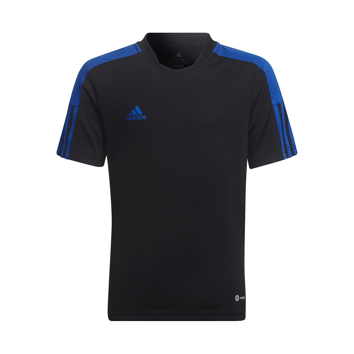 Camiseta adidas Training Niño Black-Royal Blue - Fútbol