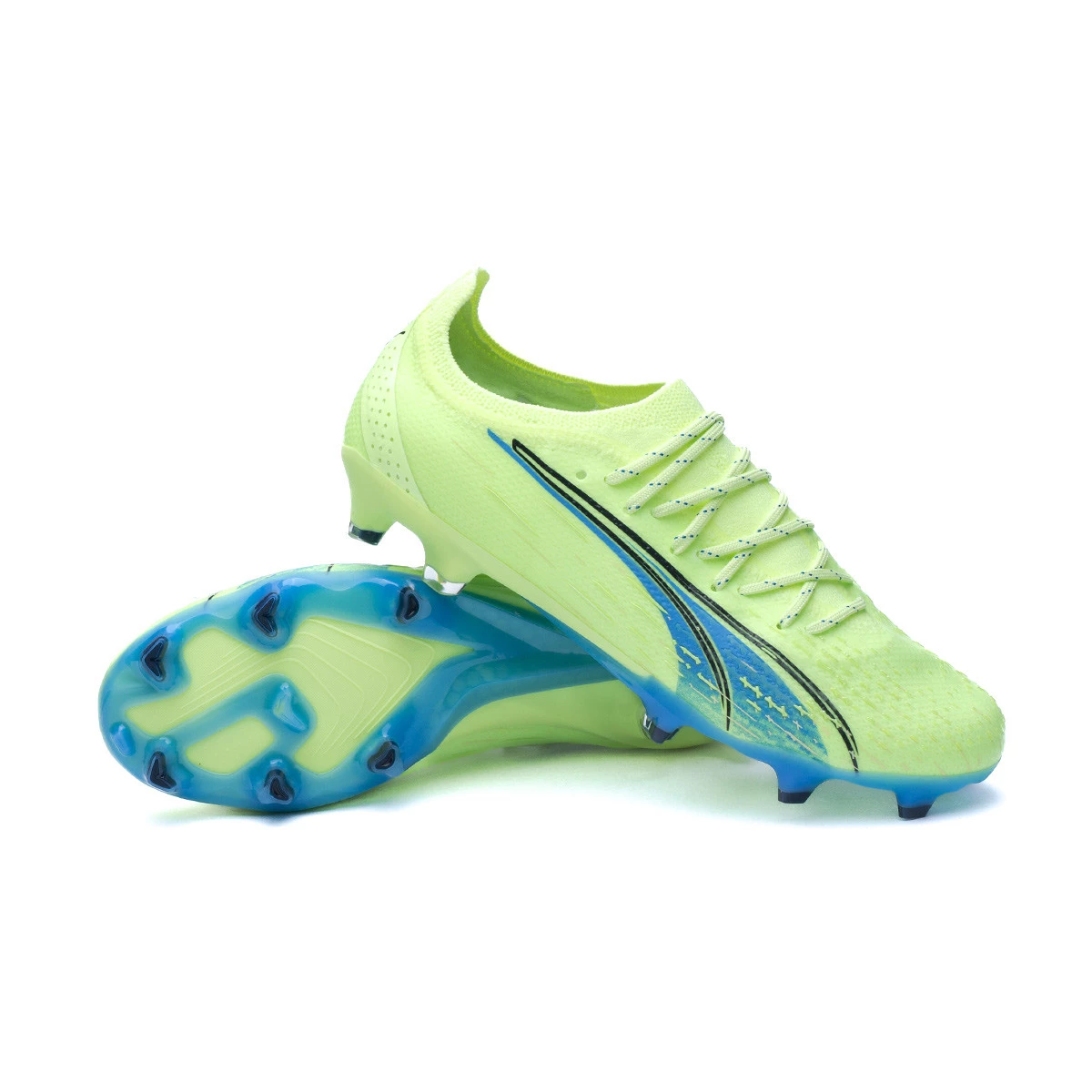 Football Boots Puma Ultra Ultimate FG AG Fizzy Light Parisian Night Blue Glimmer Futbol Emotion