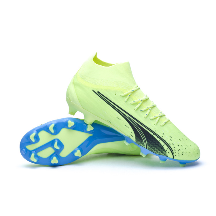 Football Boots Puma Ultra Pro FG AG Fizzy Light Parisian Night Blue Glimmer Futbol Emotion
