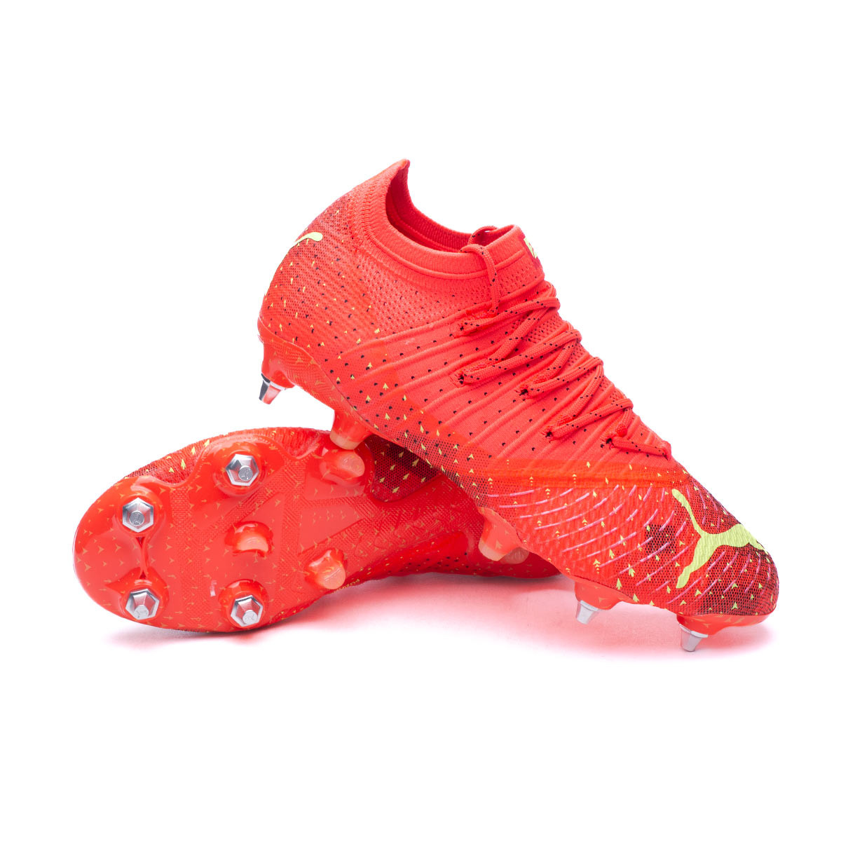 Bota fútbol Future 1.4 MxSG Fiery Coral-Fizzy Light-Black-Salmon - Emotion