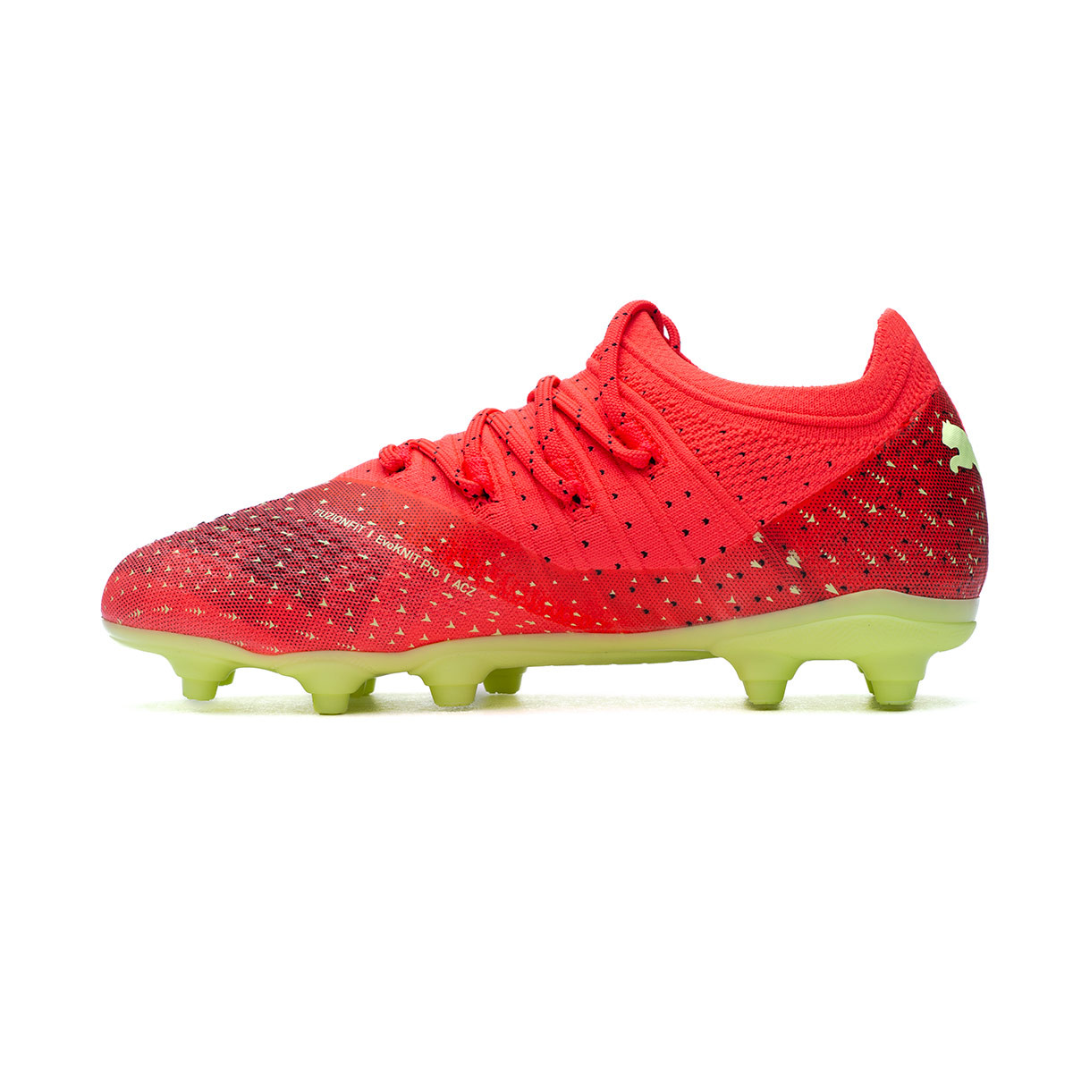 Bota de Puma Future 2.4 FG/AG Fiery Coral-Fizzy Light-Black-Salmon - Fútbol Emotion