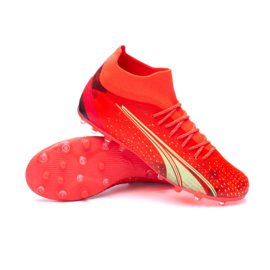 Football Boots Puma Ultra Pro MG Fiery CoralFizzy LightBlack Fútbol