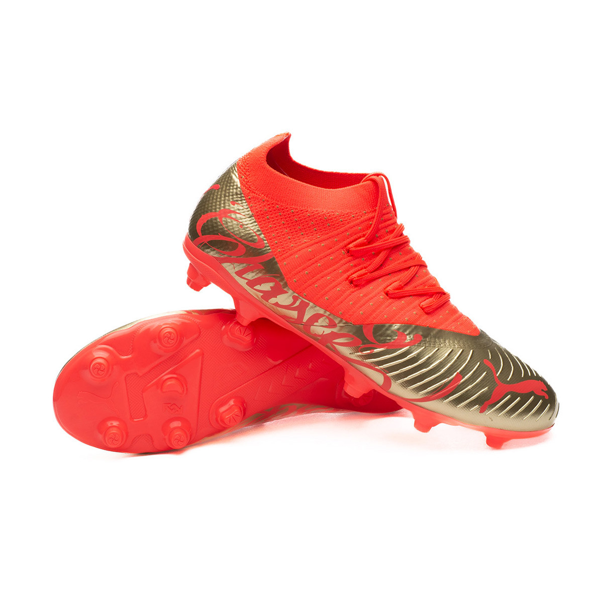 Bota de Future 3.4 Neymar Fiery Coral-Gold - Fútbol Emotion