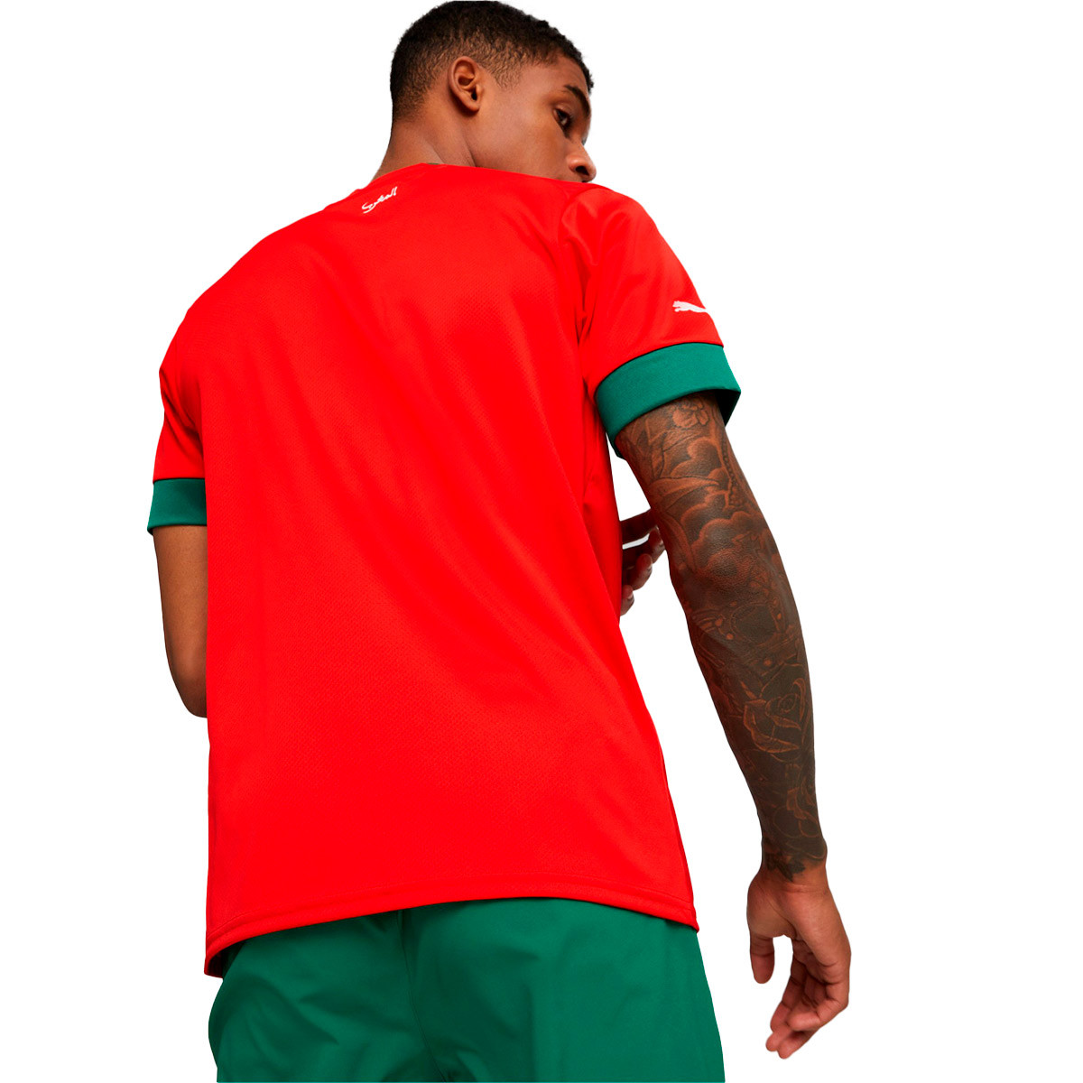 Inmoralidad lo hizo Arriba Camiseta Puma Marruecos Primera Equipación Mundial Qatar 2022 Red-Power  Green - Fútbol Emotion