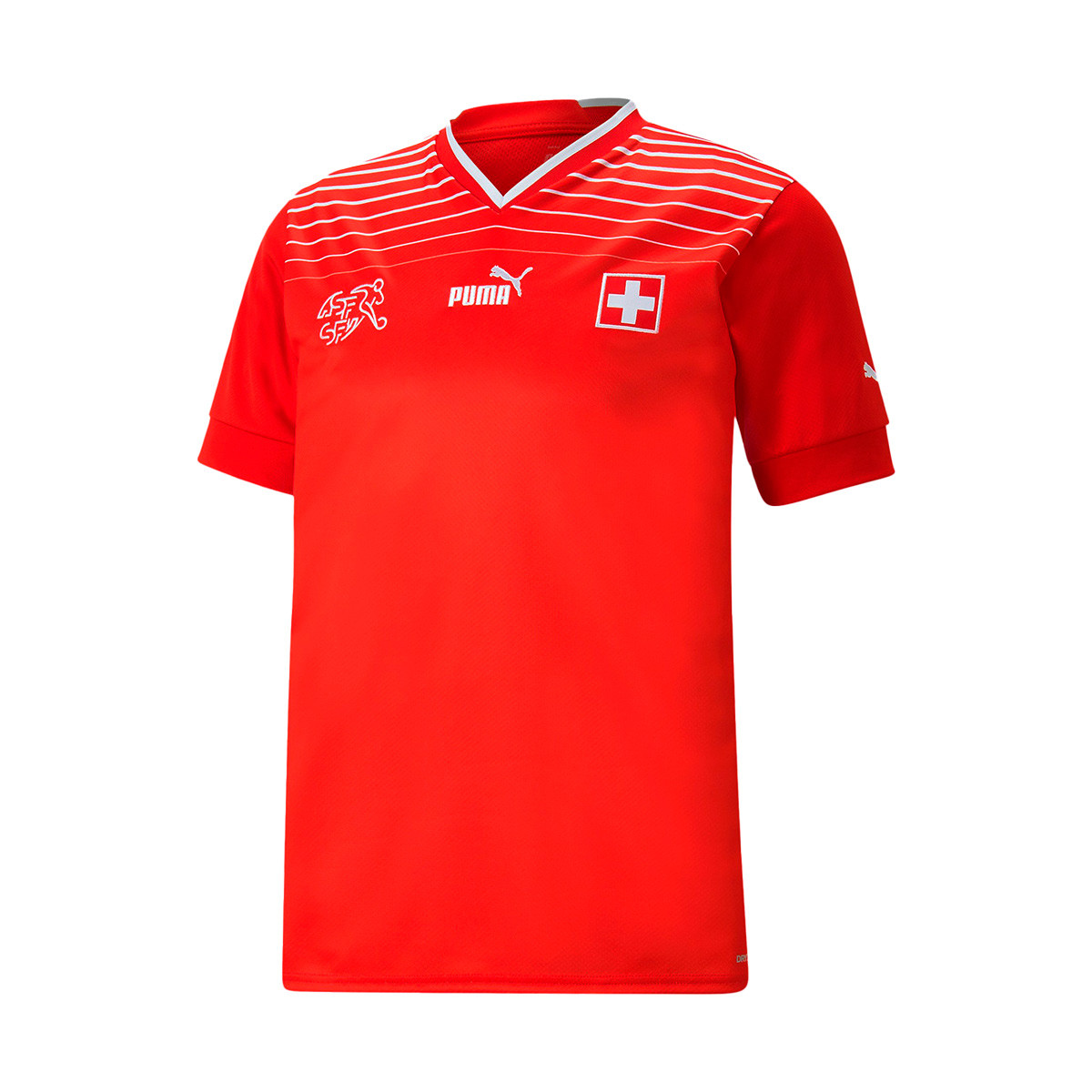 Camiseta Puma Suiza Equipación Mundial Qatar 2022 Red-White - Fútbol Emotion