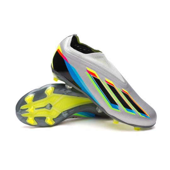 Armonía Dar derechos puerta Zapatos de fútbol adidas X Speedportal + FG Niño Silver Metalic-Core  Black-Solar Yellow - Fútbol Emotion