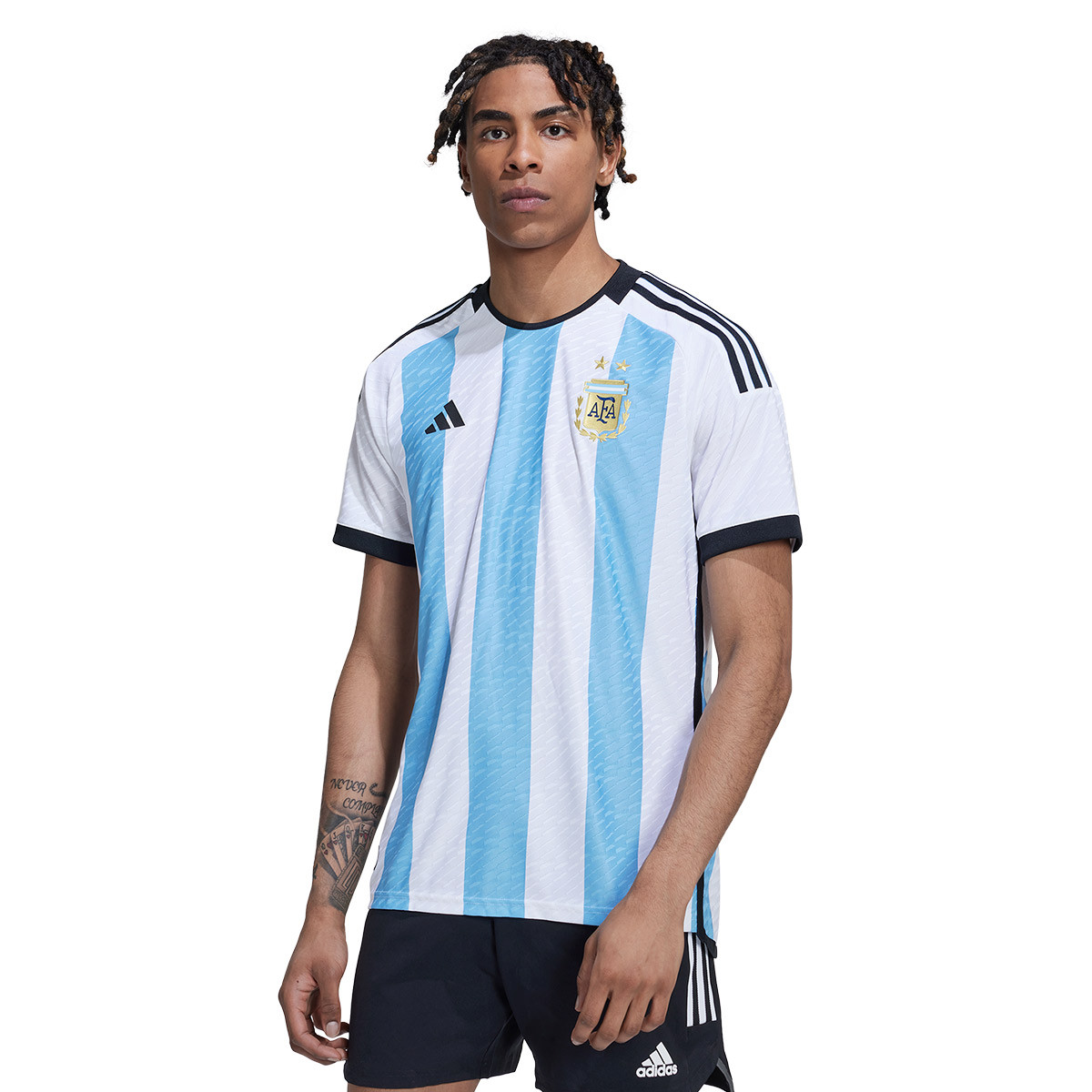 exageración filosofía niña Camiseta adidas Argentina Primera Equipación Authentic Mundial Qatar 2022  White-Light Blue - Fútbol Emotion