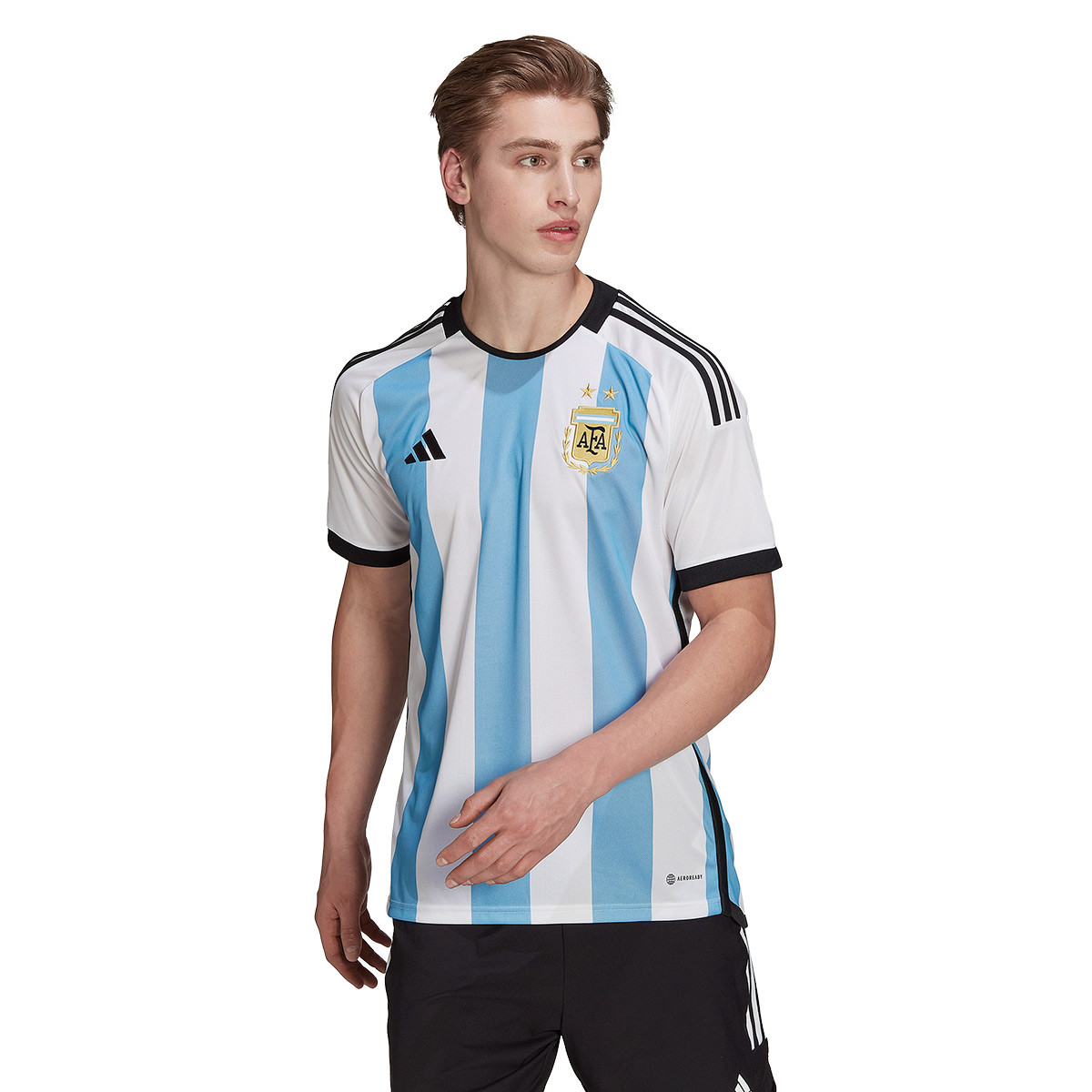 Camiseta adidas Argentina Primera Equipación Mundial Qatar Blue - Emotion