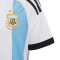 Camiseta Argentina Primera Equipación Mundial Qatar 2022 Niño White-Light Blue