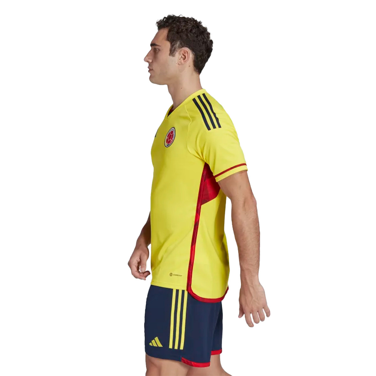 Camiseta adidas Colombia Equipación Mundial Qatar 2022 Bright Yellow - Fútbol Emotion