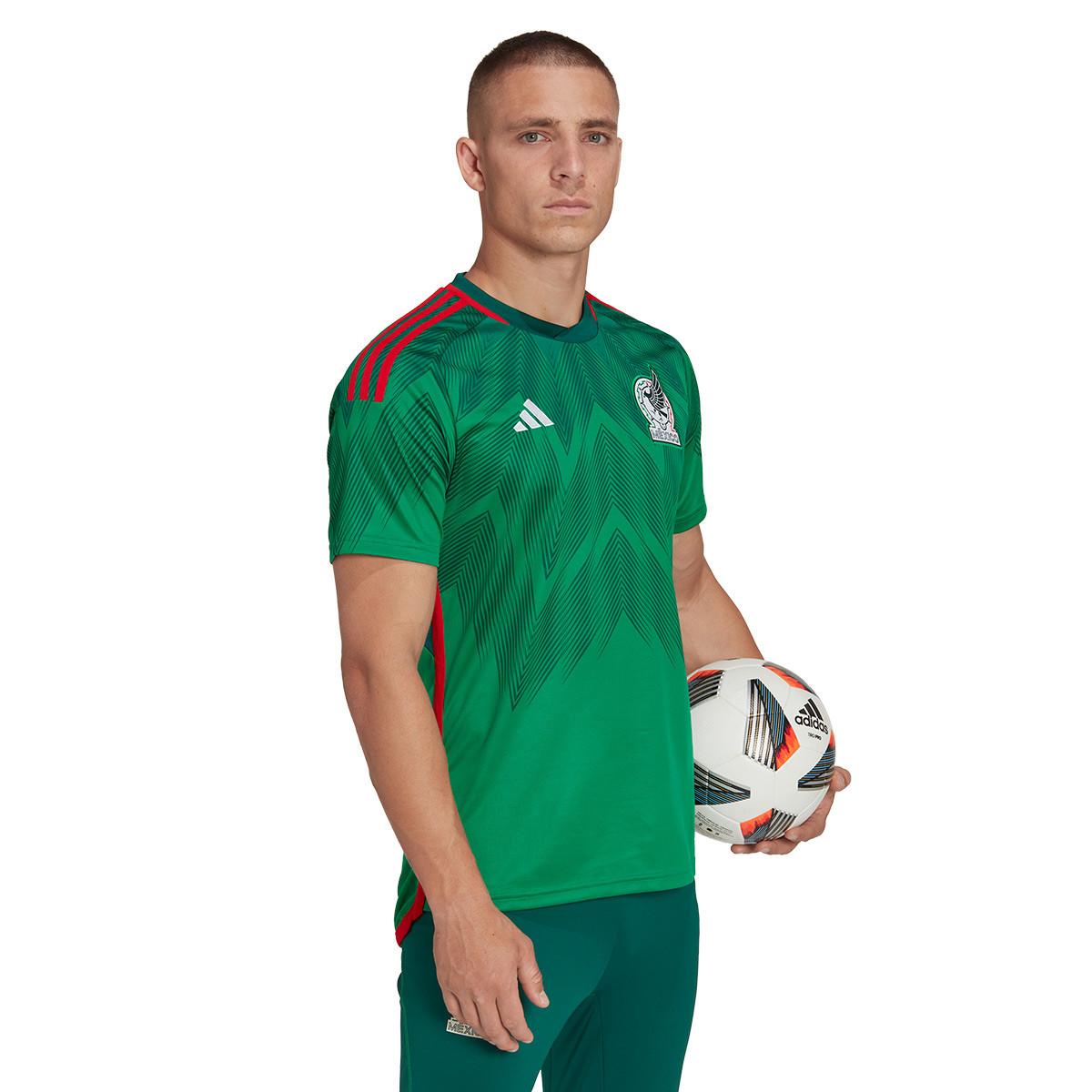 Jersey adidas Mexico Home Jersey Cup 2022 Vivid Green Fútbol Emotion