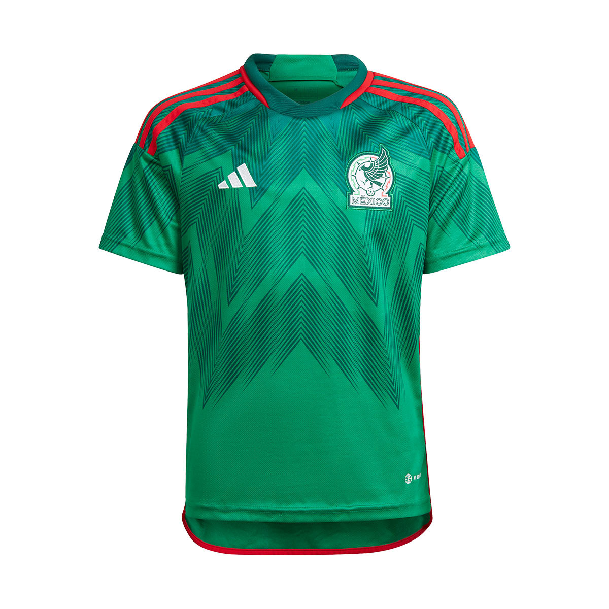 Camiseta adidas Primera Mundial Qatar 2022 Vivid Green-Collegiate - Fútbol Emotion